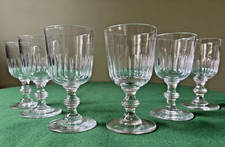 Lot de 6 verres à liqueur en cristal Baccarat cylindriques - Catalogue 1907