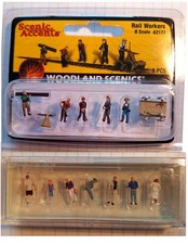 Train : 12 personnages et accessoires échelle N woodland scenics et Preiser