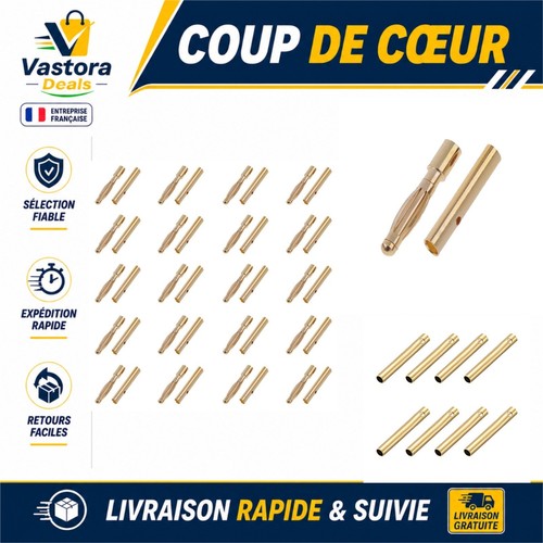 Connecteurs balle fiche - de,