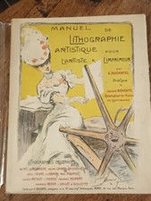 Livre à relier Manuel de lithographie Duchatel Papier Hollande
