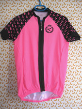 Maillot cycliste EKOI Cycling rose noir intégral jersey Velo homme - XXL