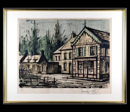 Lithographie cimetière - lithographie, du