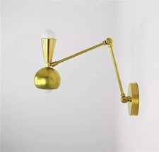 Spoutnik Lustre Mi Siècle Laiton Applique Murale Lampes Italien Clair