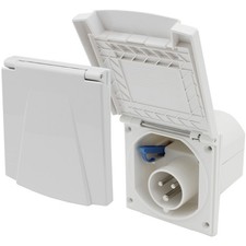 CEE Prise Extérieure Prise Encastrable IP44 Caravane Camping-Car 220V Losange