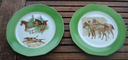 Paire ancienne assiettes - paire,