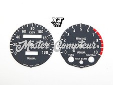2 fonds compteur/cadrans - km/h&compte-tours - pour YAMAHA 500XT 1976-1977