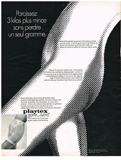 PUBLICITE ADVERSTISING  1969  PLAYTEX  GAINE SOUTIEN GORGE sous vetements