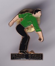 RARE PINS PIN'S .. SPORT PETANQUE JEUX DE BOULES CLUB TEAM ISERE SEYSSINS 38 ~GB