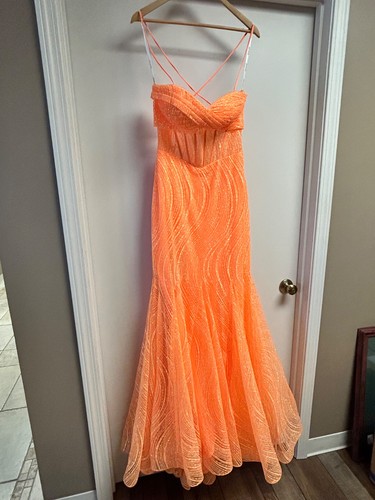 Jovani orange corset dress - jovani,