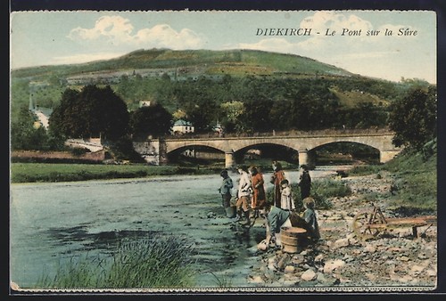 Cpa diekirch pont sur le - le,