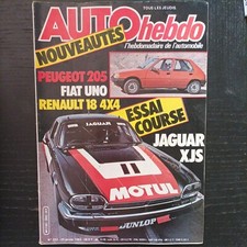 auto hebdo 352 jaguar XJS Twr grA peugeot 205 phillipe alliot 1983