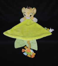 Doudou plat roi lion Simba vert DISNEY KIABI soleil TBE