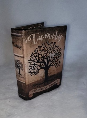 Boite faux livre bois - boite,