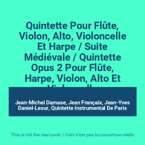 Quintette pour flûte violon - flûte,,