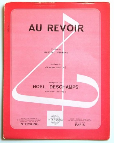 Partition vintage sheet - , music
