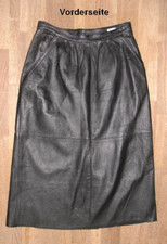 Jupe En Cuir Noir CHALICE -