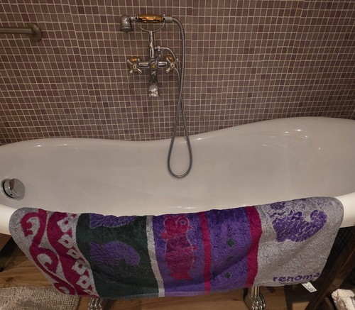 Vintage serviette bain - serviette, de