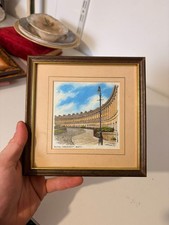 Ancien Litho Gravure Encadré