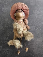 Ancien Jouet Singe - À Restaurer