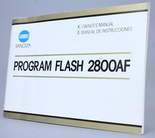 Minolta Program Flash 2800AF   - Mode d'emploi - Anglais / Espagnole (Réf#M-035)