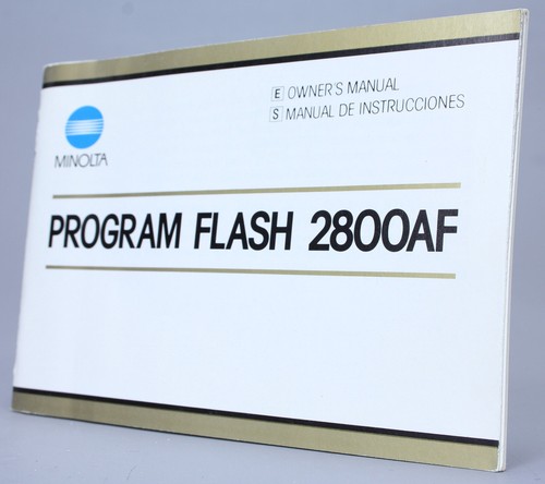 Minolta program flash - minolta, 2800af