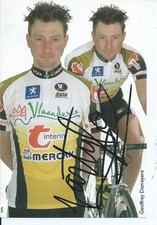 TDF    CYCLISME autographe "DEMEYERE GEOFFREY    team  VLAANDEREN