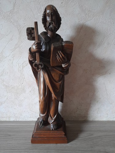 Ancienne statue bois - ancienne,