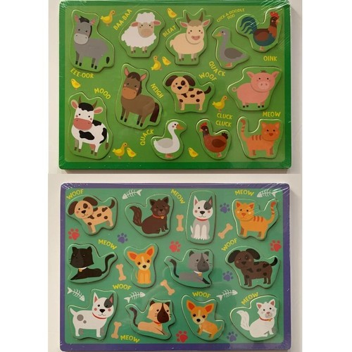 Puzzles chats chiens - x2,
