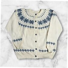 Gilet Cardigan Dale Of Norway Vintage à Motifs - Pure Laine - L
