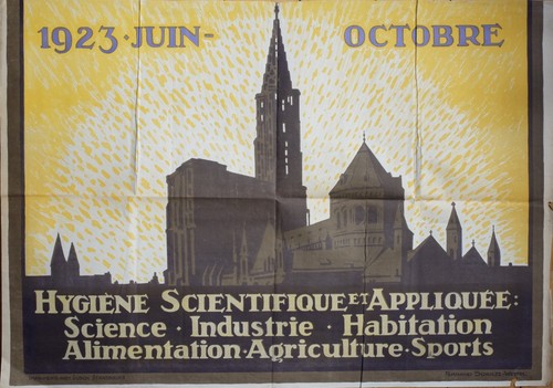 Affiche ancienne centenaire - ancienne,