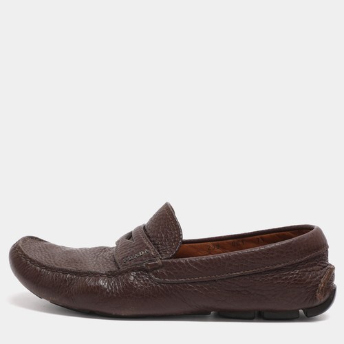 Mocassins prada cuir marron - mocassins,