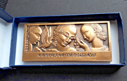 Médaille plaque bronze le - bronze, "le