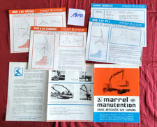 N°19098  /   pochette MARREL MANUTENTION grues articulées sur camions  4-1970