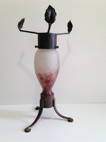 Pied lampe fer forgé - de,