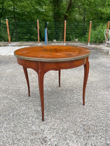 Table basse marqueterie - table,