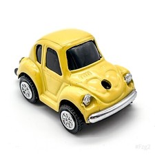 Briquet De Table Auto Rétro À Gaz De Collection - Jaune 6x3,5cm