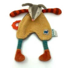 3136🌟DOUDOU loup plat jaune