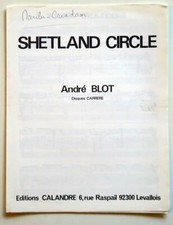 Partition sheet music ANDRE BLOT : Shetland Circle * 80's Accordéon musette