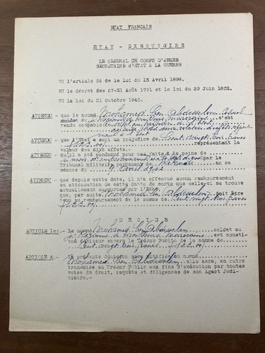 Abdesselem ben mohammed - abdesselem, 1942