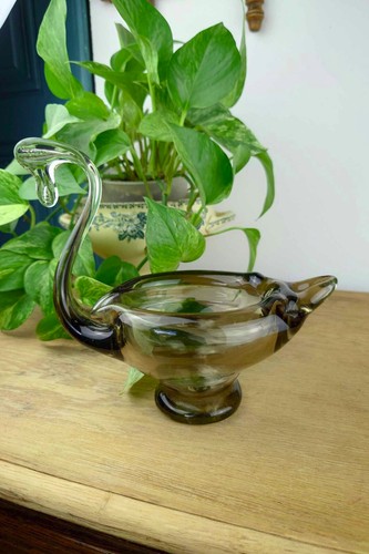 Cygne verre soufflé - verre,