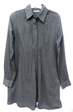 Robe-Chemise CHEMINS BLANCS, grise, Coton, Taille 36/38