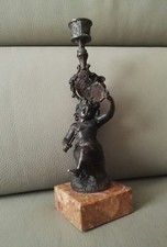 Bougeoir en régule amour