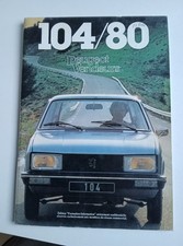 104 ZS Peugeot - 104/80 Peugeot Vendeurs - Formation-Information