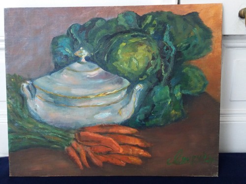 Nature morte chou - chou, signée