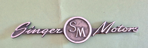 Singer motors badge ou - sm, :