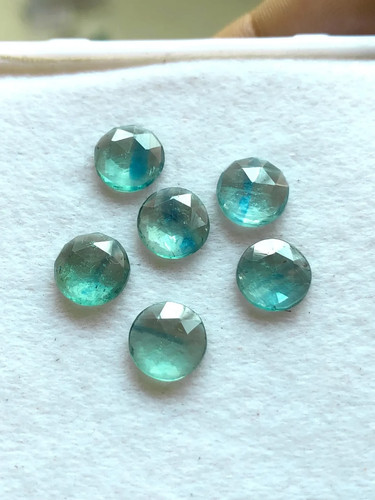 8mm rose coupe cyanite - cyanite, pour