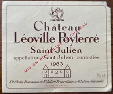 Étiquette Château Léoville