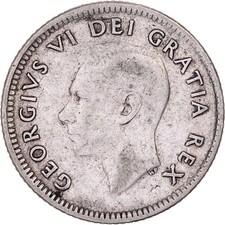 Canada, George VI, 10 Cents
