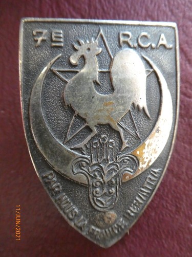 Insigne cavalerie régiment - cavalerie, 7°rÉgiment