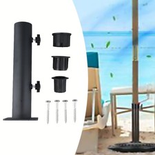 Pied de parasol résistant aux intempéries avec 3 options de manchons pour pote